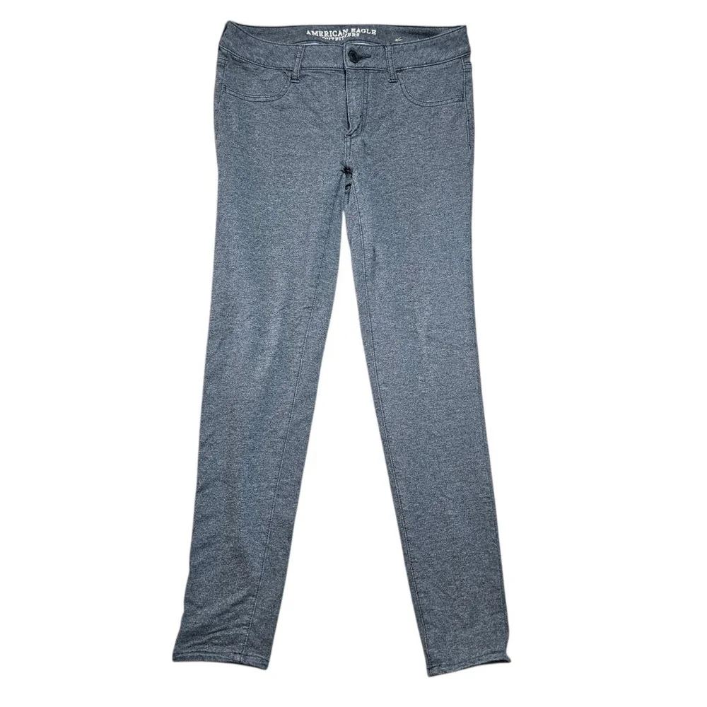 American Eagle Super Stretch Jegging Gray Size 8 Regular Skinny Pants